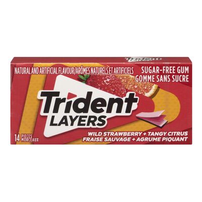 Trident Layers Wild Strawberry Tangy Citrus