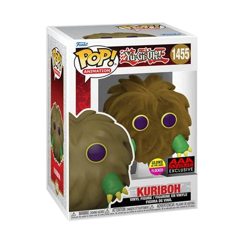 Yu-Gi-Oh! Kuriboh Flocked and Glow-in-the-Dark Funko Pop! Vinyl Figure #1455 - AAA Anime Exclusive
