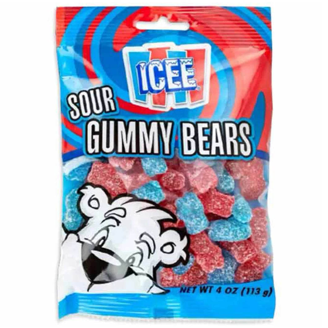 Icee Sour Gummy Bears 113g